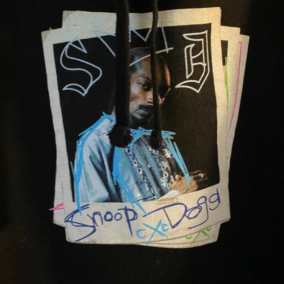Medium Black Snoop Dog Hoodie Hip Hop Royalty - Picture 2 of 5